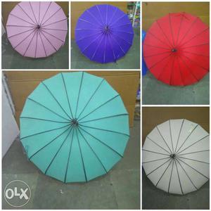 5 Multi-colored Umbrellas