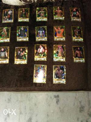 All wwe  gold cards