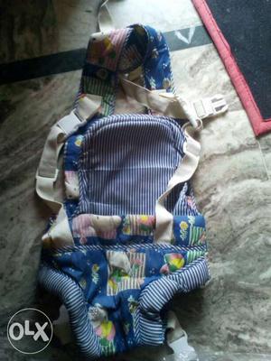 Baby's Blue White And Yellow Carrier