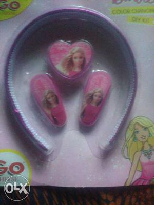 Barbie Alice Band And Hair Clip Set In Package