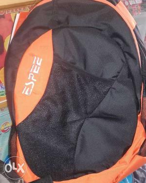 Black And Orange Espee Backpack