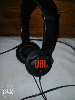 Black And Orange JBL Corded Headphones