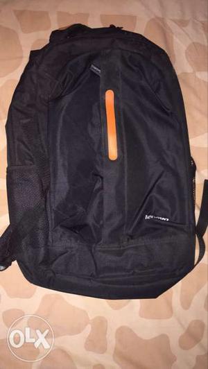 Black N Orange Backpack, hardly used