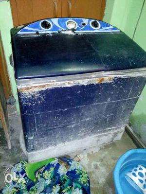 Black Top-load Washer And Dryer Combo Unit