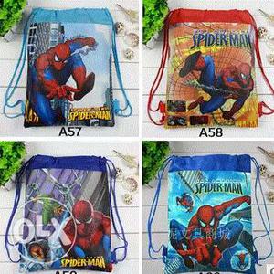 Brand New Children Drawstring Bags Cartoon Superhero