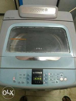 Gray And Blue Wobble Top Load Washer