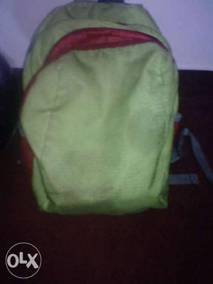 Green And Red Backpack