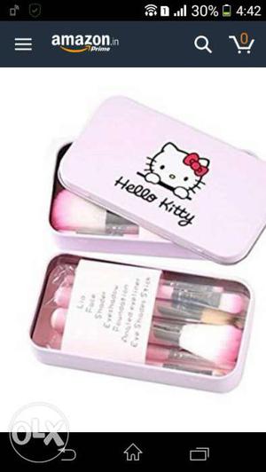 Hello Kitty Cosmetics Brush Set In Box