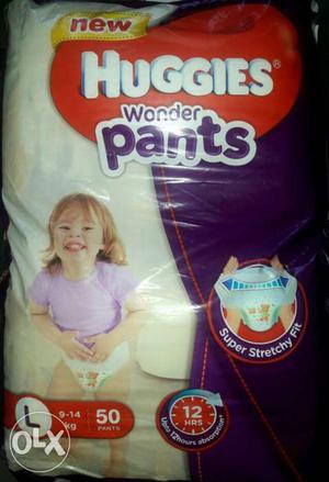 Huggies wonder pants size-L, for 9-14 kg. 50 pcs.