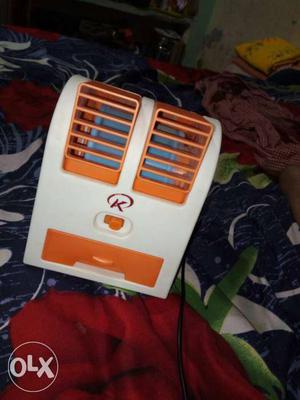 Orange And White Portable Air Cooler