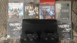 PS3 12gb.7 games.2 controlls.with all
