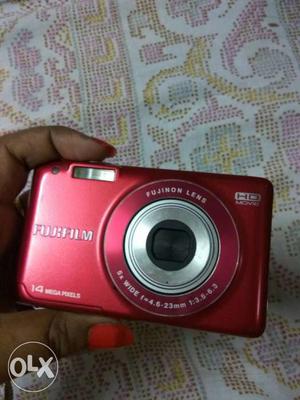Red Fujifilm Digital Camera