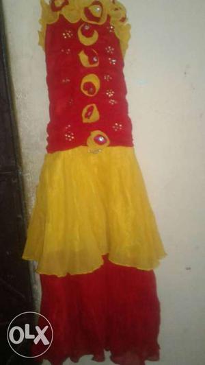 Red and yellow kids outfit