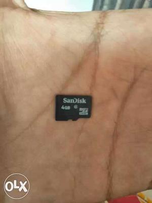 Sandisk 4gb SD Card only 3 months used like new