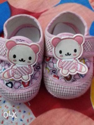 Toddler's Pink-and-white kids Shoes