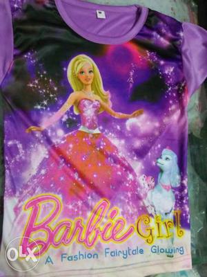 Toddler's Purple And Blue Barbie Girl Blouse
