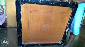 Black And Brown Wooden Carrom Board