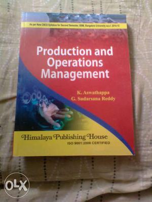 Production And Operations Management Book