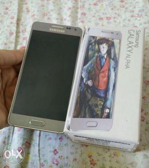 Samsung Galaxy Alpha in a good condition. Used