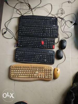 5 Key boards and 3 Mouse