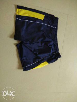 Blue And Yellow Shorts