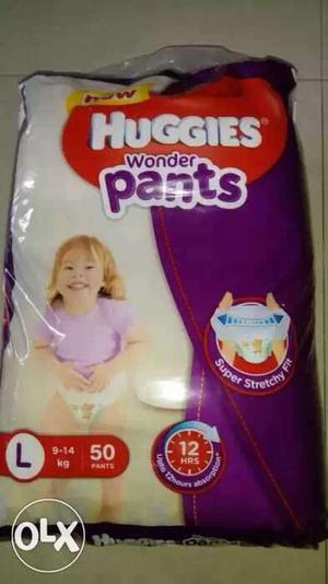 Huggies L size pants sealed pack. selling because