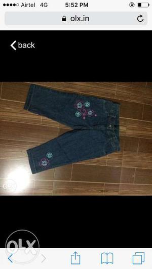 Kids embroidery jeans of Brand George total qty