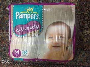 Pampers active baby diapers brand not opened
