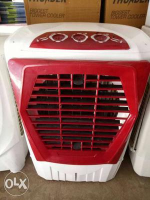 Red And White Portable Air Cooler