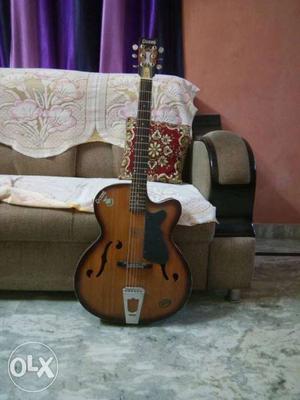 1 year old givson guitar with bag and strummer.