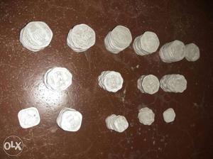 53 pieces of 20 paisa coin 40 pieces of 10 paisa