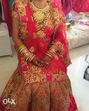 Beautiful heavy Wedding lehanga from bawree,
