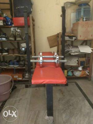 Bench with incline,decline and flat type+1 set of