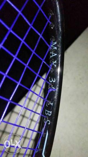 Black And Purple Badminton Racket