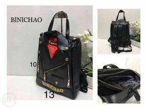 Black And Red Binichao Handbag