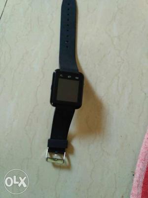 Black Smart Watch With Black Sports Band