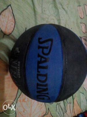 Blue And Black Spalding Basketball