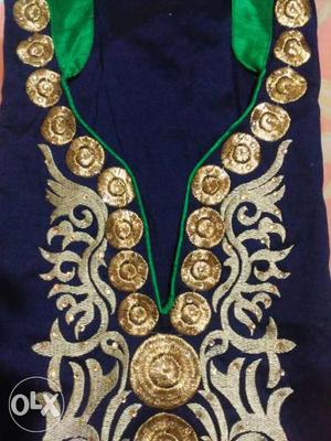 Blue And Gold Traditional Suit