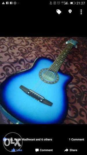 Blue Burst Acoustic Guitar S