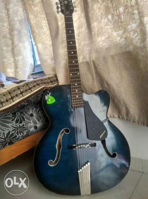 Blue Hollow Guitar