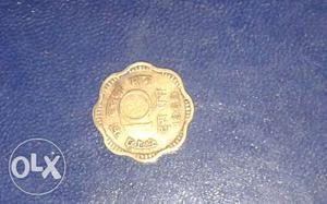 Bronze Scalloped Coin
