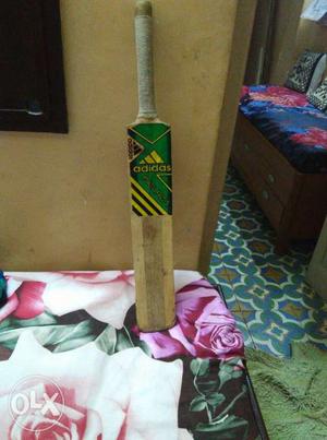 Brown And Green Cricket Paddle