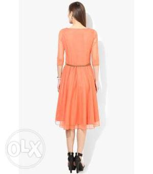 Creationstree exclusive moonlight orange dress.