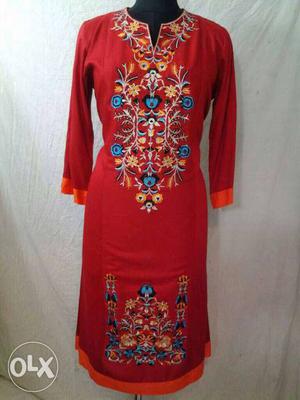 Embroidered Lawn Kurti (Ready to Wear)...Only