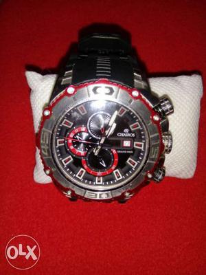 Famous swiss brand CHAIROS's black Chronograph Watch.