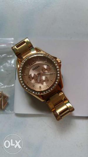 Fossil Rose Gold (ladies) Almost new