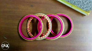 Four Pink Bangles