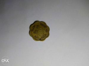 Gold Round Coin 10 paise