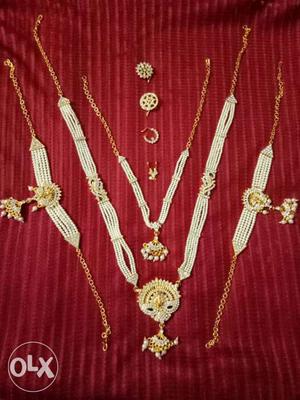 Mutyala haaram set with remaining accessories..