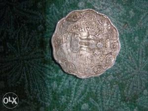 Silver Scallop Edge Indian Coin
